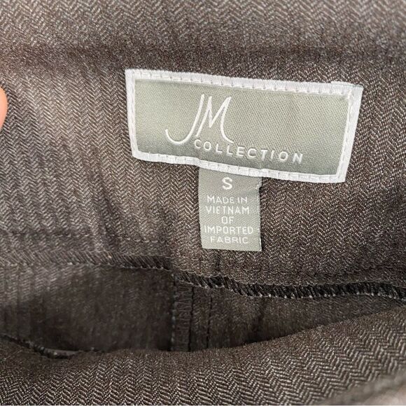JM Collection Chocolate Brown Pull On Trousers size S - Picture 2 of 3